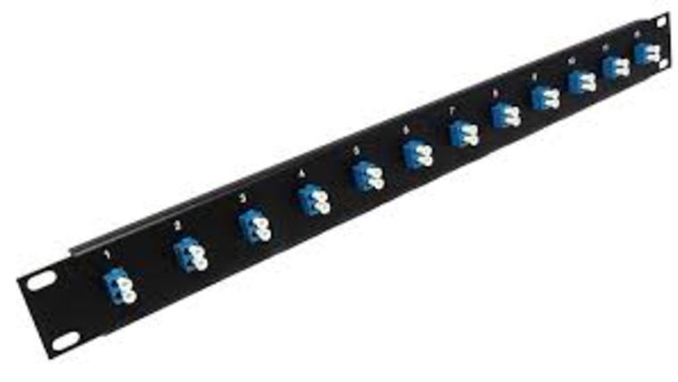 12 Port LC Fiber Optic Cable Patch Panel Singlemode (Loaded 1u) 19"