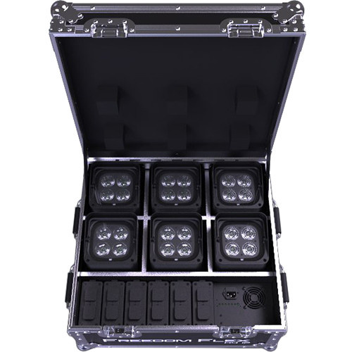 Chauvet DJ Freedom Flex H4IP 6 Pack w/ Case