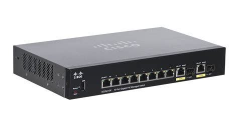 Cisco SG350-10p Dante configured switch w/Fiber SFP