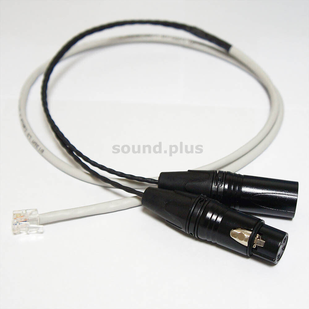 RTS Telex RJ11 4Wire break in/out XLR cable adapter