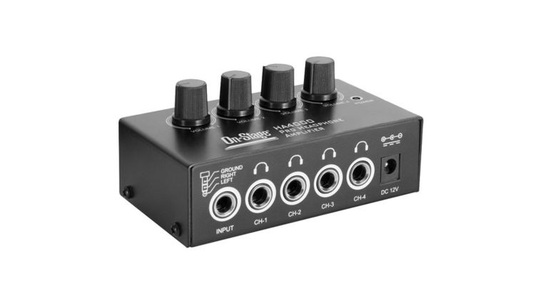 On-Stage HA4000 Pro Headphone Amplifier 1in-4out