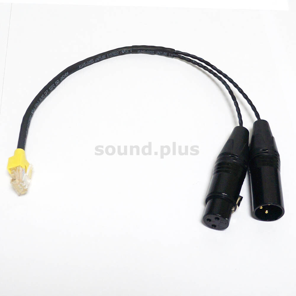 RTS Telex RJ45 4Wire Break In/Out XLR adapter cable