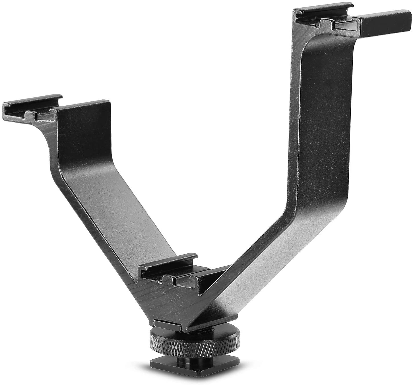 Neewer Aluminium Alloy 5"/12.5cm V-Shape Triple 3 Universal Cold Shoe Mount Bracket