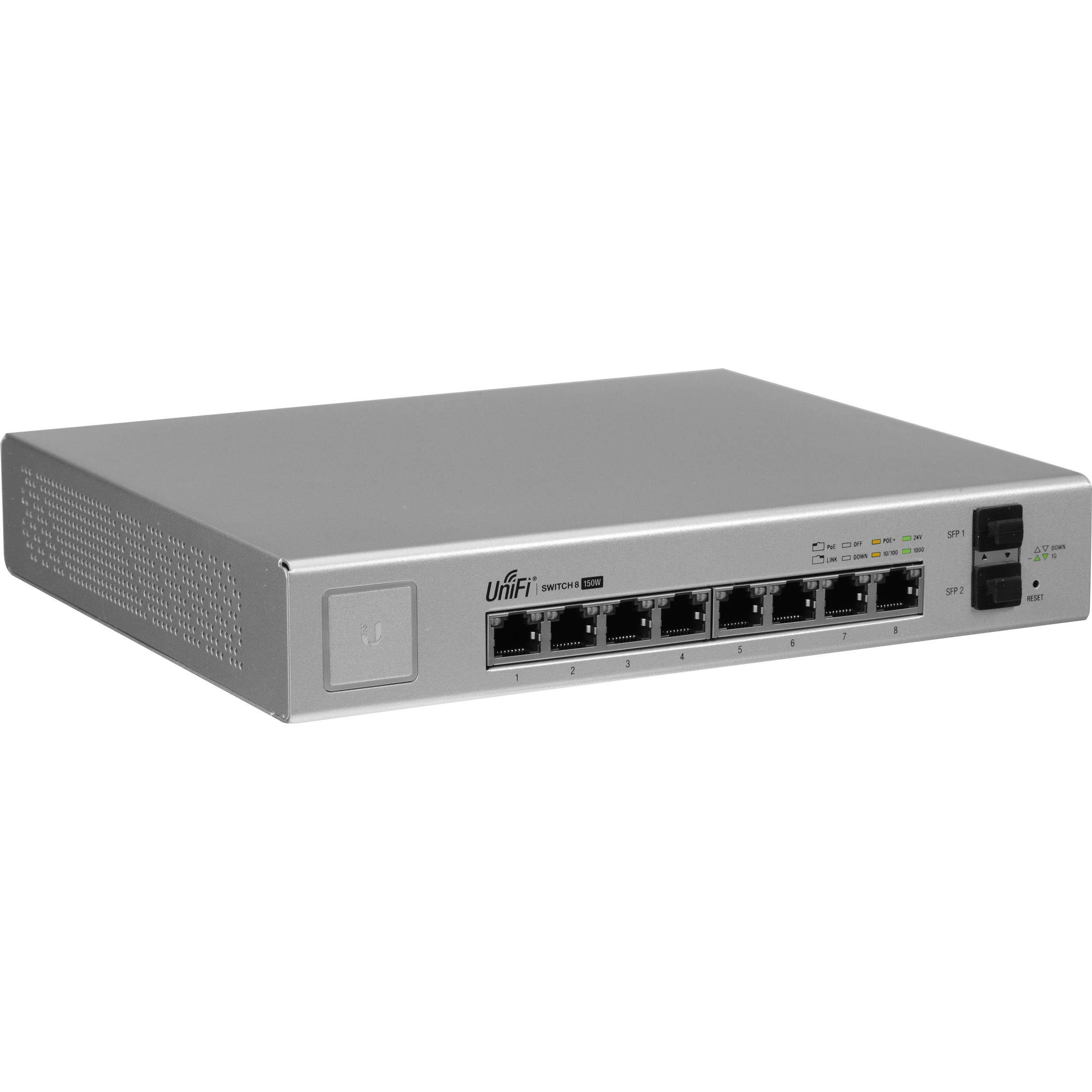 Ubiquiti US-8-150W, Managed 8 Port POE Switch with SFP, 150W